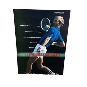 1979 US Open Tennis Championships 20 Page Program with Tennis Info and ads